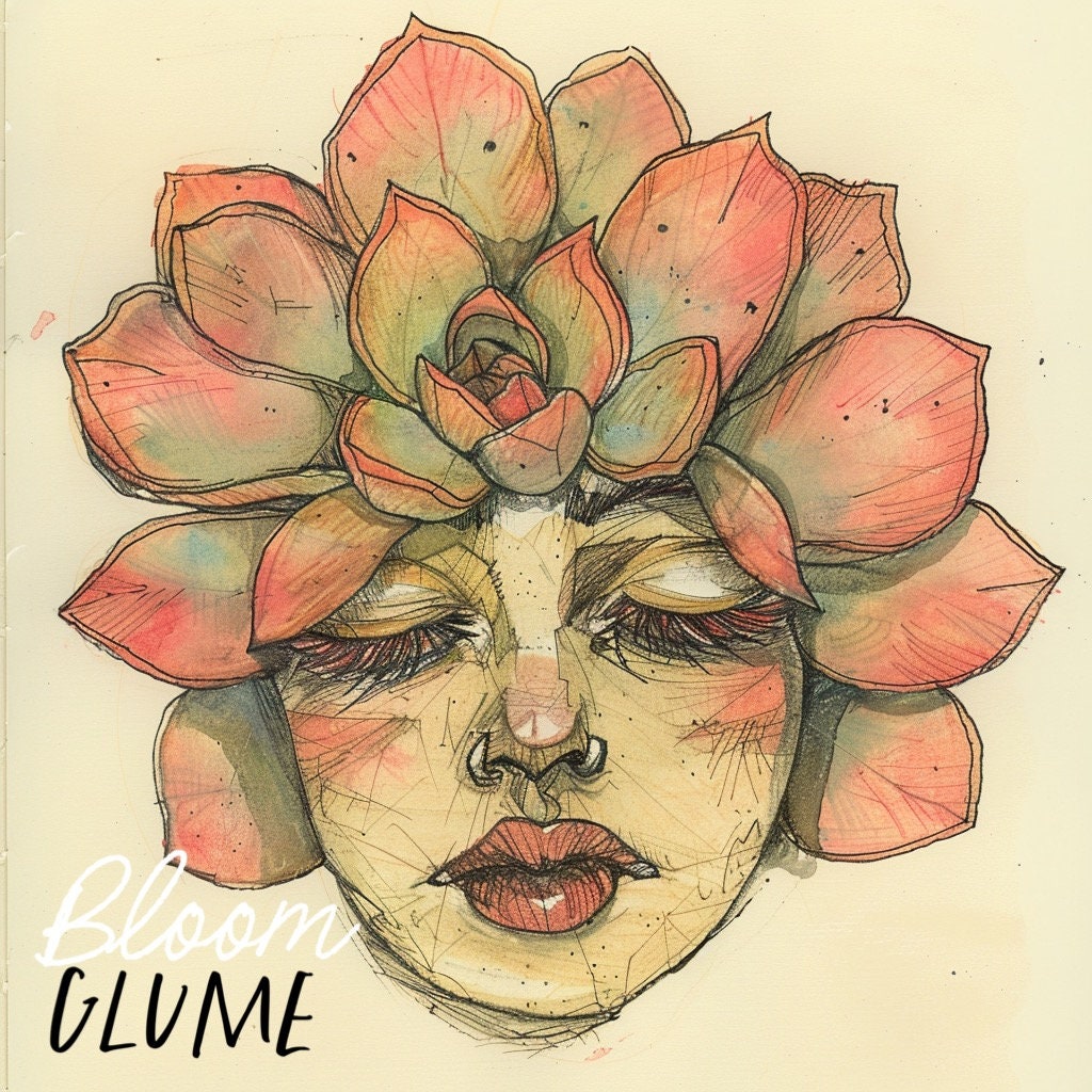 alice in wonderland succulent Hora Succulent “Bloomies” Series, Flower Face, Alice in Wonderland, talking flowers, Fairytale art, Doll flower, Lowbrow art, Cottagecore
