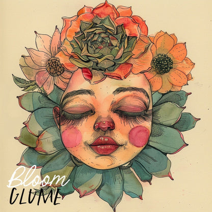 alice in wonderland succulent Shasta Succulent “Bloomies”, Flower Face, Alice in Wonderland, talking flowers, Fairytale art, Doll flower, Lowbrow art, Cottagecore