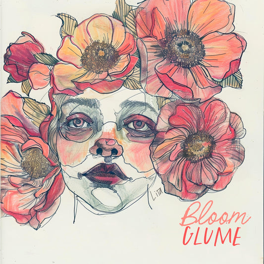 Untitled In Bloom Series Print | Whimsical Art | Pop Surrealism | Cottagecore | Emotional Art | Flower Lady | Botanical Art